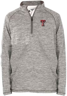 Texas Tech Red Raiders Youth Grey Matthew Long Sleeve Quarter Zip Shirt