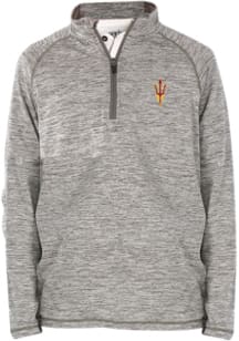 Arizona State Sun Devils Youth Grey Matthew Long Sleeve Quarter Zip Shirt