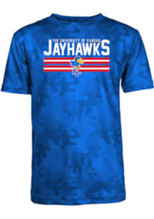 Kansas Jayhawks Youth Blue Zion Short Sleeve T-Shirt