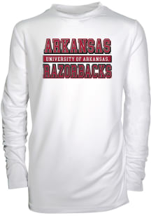 Arkansas Razorbacks Youth White Jessie Long Sleeve T-Shirt