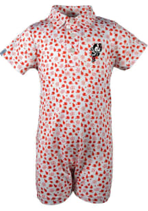 Baby Red Ohio State Buckeyes Earnest Fball Short Sleeve One Piece Polo