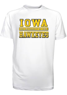Iowa Hawkeyes Youth White Kevin Short Sleeve T-Shirt