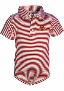 Iowa State Cyclones Baby Cardinal Carson Short Sleeve One Piece Polo