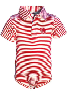Houston Cougars Baby Red Carson Short Sleeve One Piece Polo