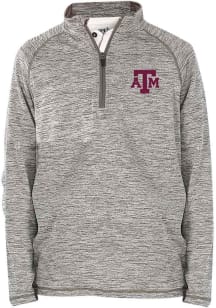 Texas A&amp;M Aggies Youth Grey Matthew  Long Sleeve Quarter Zip Shirt