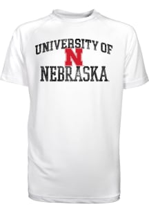 Nebraska Cornhuskers Youth White Kevin Short Sleeve T-Shirt