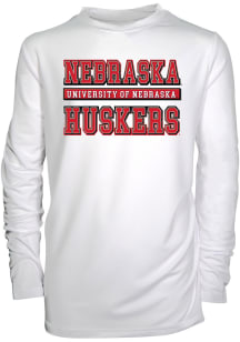 Youth White Nebraska Cornhuskers Jessie Long Sleeve T-Shirt