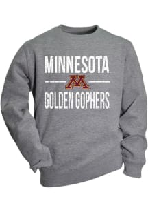 Youth Grey Minnesota Golden Gophers Cruz Long Sleeve Crew Sweatshirt