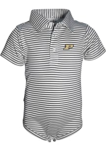 Baby Charcoal Purdue Boilermakers Carson Short Sleeve One Piece Polo