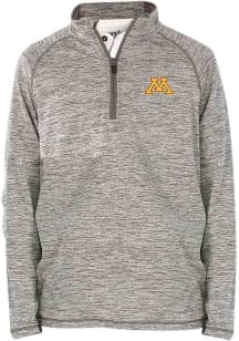 Youth Grey Minnesota Golden Gophers Matthew Long Sleeve Quarter Zip