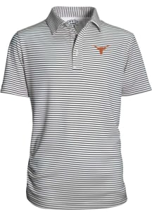 Texas Longhorns Youth Charcoal Carson Short Sleeve Polo Shirt