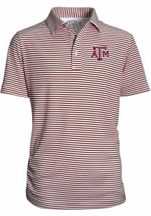 Texas A&amp;M Aggies Youth Maroon Carson Short Sleeve Polo Shirt