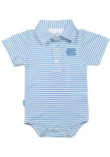 North Carolina Tar Heels Baby Light Blue Carson Striped Short Sleeve One Piece Polo