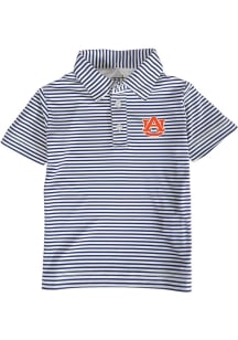 Auburn Tigers Toddler Navy Blue Carson Striped Design Short Sleeve Polo Shirt