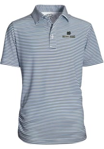 Notre Dame Fighting Irish Toddler Navy Blue Carson Striped Design Short Sleeve Polo Shirt