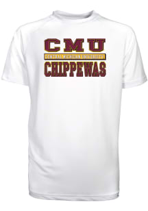 Central Michigan Chippewas Youth White Kevin Stacked Short Sleeve T-Shirt