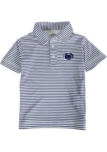 Toddler Navy Blue Penn State Nittany Lions Carson Striped Design Short Sleeve Polo Shirt