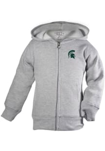 Michigan State Spartans Toddler Henry Long Sleeve Full Zip Sweatshirt - Grey
