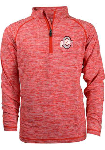 Ohio State Buckeyes Youth Red Miles Long Sleeve Quarter Zip Shirt