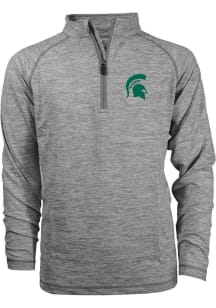 Michigan State Spartans Youth Grey Miles Long Sleeve Quarter Zip Shirt