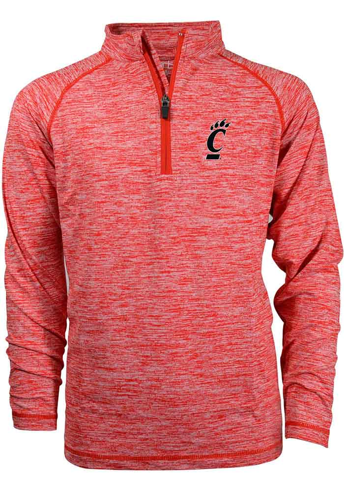 Cincinnati Bearcats Youth Red Miles Long Sleeve Quarter Zip Shirt
