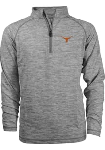 Texas Longhorns Youth Grey Miles Long Sleeve Quarter Zip Shirt