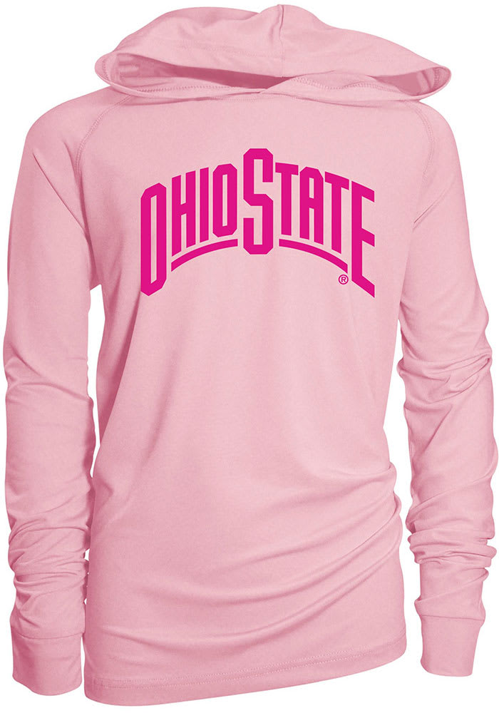 Ohio State Buckeyes Girls Pink Marley Hooded Long Sleeve T-shirt