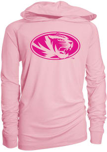 Missouri Tigers Girls Pink Marley Hooded Long Sleeve T-shirt
