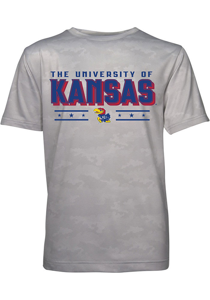 Kansas Jayhawks Toddler Grey Hudson Short Sleeve T-Shirt