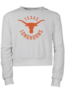 Texas Longhorns Girls Grey Sloan Long Sleeve Sweatshirt