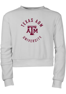 Texas A&amp;M Aggies Girls Grey Sloan Long Sleeve Sweatshirt
