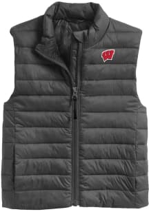 Youth Charcoal Wisconsin Badgers Kai Puffer Design Vest