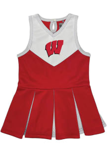 Toddler Girls Red Wisconsin Badgers 1 Piece Cheer Sets