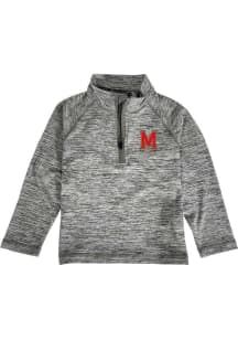 Toddler Grey Maryland Terrapins Matthew Long Sleeve Qtr Zip