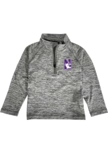 Toddler Grey Northwestern Wildcats Matthew Long Sleeve Qtr Zip
