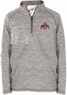 Toddler Grey Ohio State Buckeyes Matthew Long Sleeve Qtr Zip