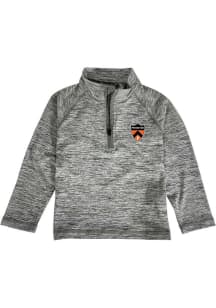 Princeton Tigers Toddler Grey Matthew Long Sleeve Qtr Zip