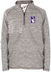 Youth Grey Northwestern Wildcats Matthew Long Sleeve Quarter Zip