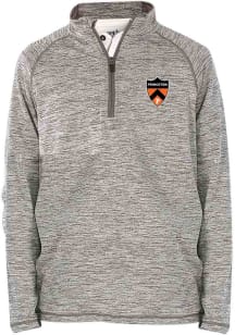 Princeton Tigers Youth Grey Matthew Long Sleeve Quarter Zip Shirt