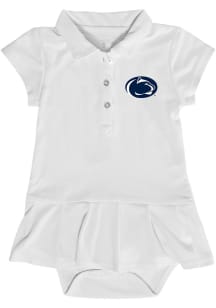 Baby Girls White Penn State Nittany Lions Caroline Onesie Short Sleeve Dress