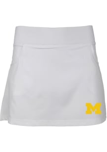 Toddler White Michigan Wolverines Sara Skort Shorts