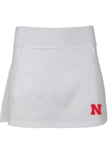 Toddler White Nebraska Cornhuskers Sara Skort Shorts