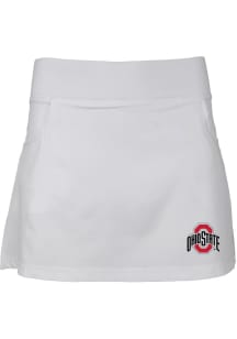 Toddler White Ohio State Buckeyes Sara Skort Shorts