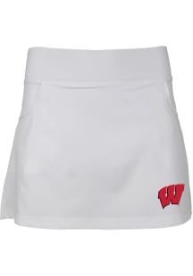 Wisconsin Badgers Toddler White Sara Skort Bottoms Shorts