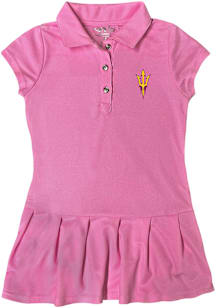 Arizona State Sun Devils Toddler Girls Pink Caroline Short Sleeve Dress