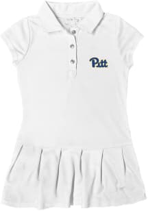 Toddler Girls White Pitt Panthers Caroline Short Sleeve Dress