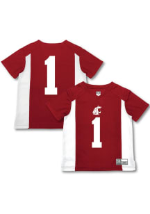 Washington State Cougars Toddler Cardinal Team Football Jersey