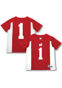 Toddler Red Wisconsin Badgers Team Football Jersey Jersey