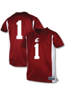 Washington State Cougars Youth Cardinal Team Football Jersey