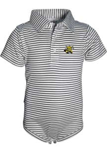 Wichita State Shockers Baby Charcoal Carson Short Sleeve One Piece Polo